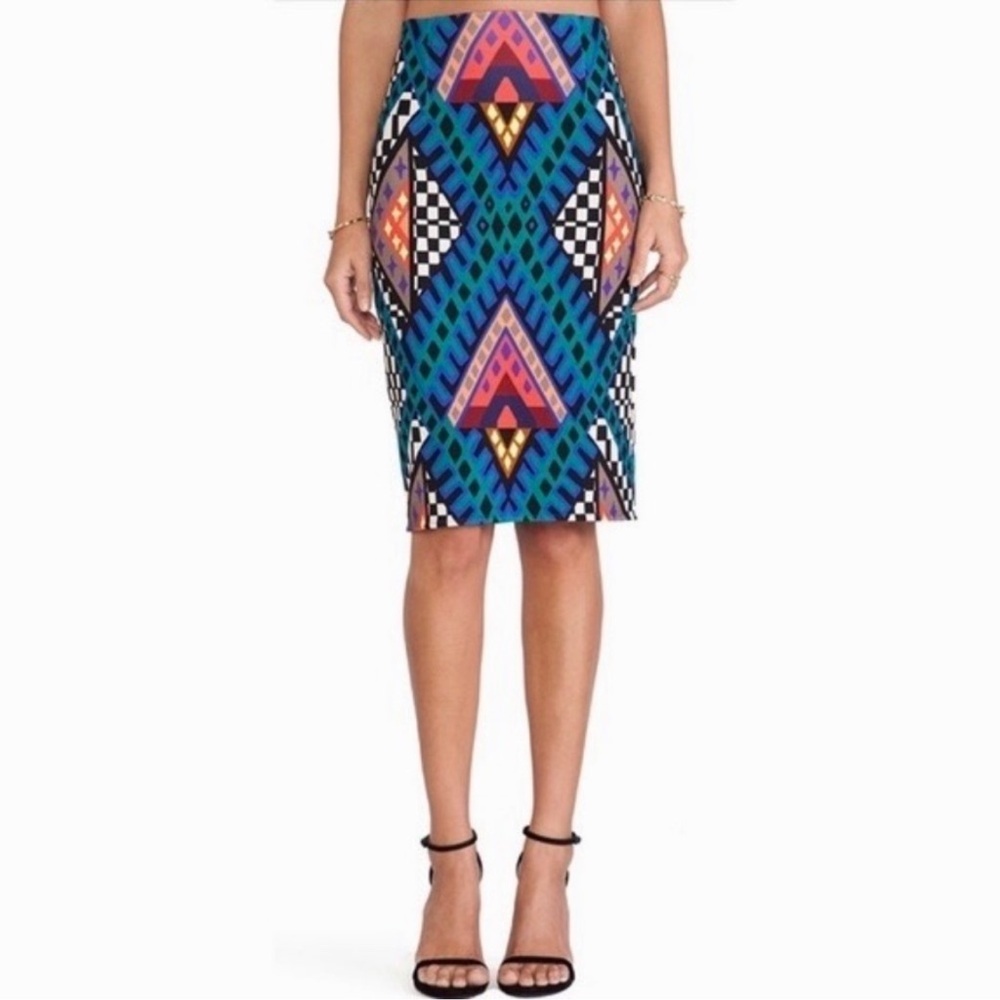 *LIKE NEW*  Mara Hoffman Multicolor Jersey Pencil Skirt XS